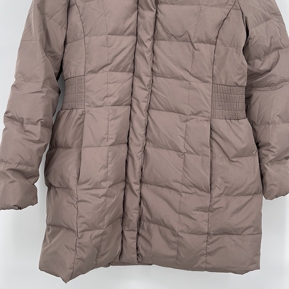 Cole Haan Women's Long Sleeve Mauve Hooded Down & Feather Jacket Size L - Picture 3 of 9